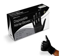 ViraCare 400 x Black Nitrile Gloves Small, Latex Free, Powder Free