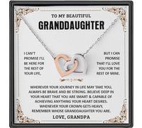 VIRAGIL To My Granddaughter Necklace, Gifts For Granddaughter From Grandma Grandpa, Granddaughter Necklace From Grandparents, Granddaughter Birthday, Necklace For Granddaughter on Christmas, Stainless