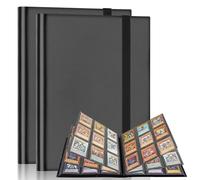 VIRAHYEM 9 Pocket Trading Card Album, 2 Pack Card Collection Binder, Black