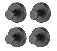 VIRAHYEM Stainless Steel Suction Hooks, Set of 4, Hanging up to 6KG | Heavy Duty Hooks, No Drilling,Extra Strong Suction for Hanging Towels,Bathrobes and Keys,Tea Towel Holder for Door or on Wall