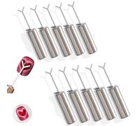 Viral Heart Magnet for Perfect Cat Eye Gel Polish - 5-Pack Magnetic Nail Art Tools with Y-Shaped Guide, Salon & Home Manicure Kit (10 Pack)