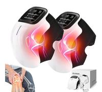 Viral Knee Massager, Knee Massager with Heat & Vibration, 3 in 1 Smart Cordless Electric Knee Massage with LED Screen, Gift for Dad, Mom, Men, Women (2 Pcs)