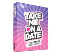 Viral Studios Take Me On A Date - 52 Scratch Off Date Ideas for Couples | Fun Couples Game, Romantic Date Night Cards, Unique Gift for Boyfriend, Girlfriend, Anniversary, or Wedding