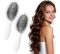 Viral World-Famous 5x Sold out Paddle Brush,Smoother, Stronger, Boar Bristle Brushs with Nylon Bristles and Microsphere Massaging Tips
