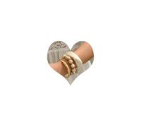 VIRAVENTO 3Pcs Chunky Acrylic Bangles Bracelets for Women Resin Irregular Layer Gold Color Lightweight Beach Boho Jewelry, adjustable, Rope, no gemstone