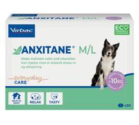 Virbac Anxitane Dog Calming Anxiety Stress Relief 30 Chewable Tablets Medium And Large Dogs