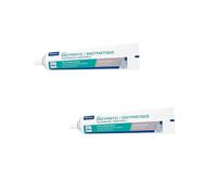 Virbac C.E.T. Enzymatic Toothpaste for Animals, Double Pack, 2 x 70 g, Toothpaste with Poultry Aroma for Dogs and Cats, For Use with an Animal-friendly Toothbrush