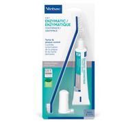 Virbac CET Oral Hygiene Kit - Toothbrush & Toothpaste Kit for Dogs &