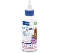 Virbac EpiOtic Cat and Dog Ear Cleaner Solution - Antibacterial and Anti-fungal Dog and Cat Ear Cleaner - 125ml