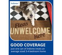Virbac Indorex Defence Flea Spray for the Home - Long-Lasting 12-Month Protection Against Fleas and Dust Mites - 2 x 500ml Can