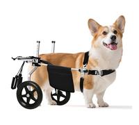 Virbraroo Corgi&Dachshund Dog Wheelchiar - Dog Wheelchair for Back Legs - Lightweight Adjustable Mobility Aid for Medium Dogs - Ideal for IVDD, Arthritis & Injury Recovery