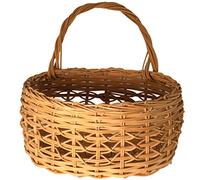VIRC Mail Basket Weaving Kit - Oval-shaped Natural Reed Basket - Crisscross Pattern, Triple Spoke Braid Border