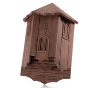 VIREESR Wooden Castle Bat Houses for Outside Bat Box for Outdoors - Large Three Chamber Box Perfectly Designed to Attract Bats - Durable and Easy to Hang (Bat House Ⅰ Red)