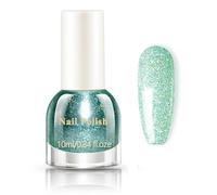 Virellay Metallic Mirror Nail Polish - Quick-Drying Chrome Nail Polish (Green, 10 ml)