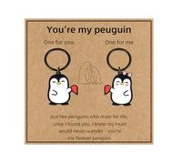 Virelle Matching Keychains for Couples, Penguin Keychain Duo, Cute Valentines Day, Birthday,Aniversary Gift for Him Boyfriend Her