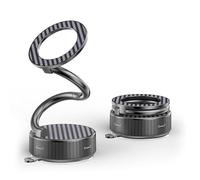 Virellia Magnetic Car Phone Holder with Suction Cup, Infinite Angles Rotating Vacuum Magnetic Phone Mount for Car,Foldable Phone Stand for Windscreen/Desk/Smooth Surface,for All Smartphone