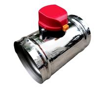 VIRELLO 2Pcs 8 Inch Motorized Duct Damper, 24V AC Stainless Steel HVAC Backdraft Unit for Fresh Air, Exhaust Pipeline, Indoor Climate Control