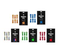 VIRELLO 6PcsDiscBrakeCaliperFixingBolts,M6x18mmBikeScrewswithPVDCoating,RedOrangeGreenBlueSteelFastenersforMTBRoadCycling