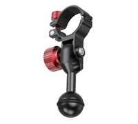 VIRELLO Aluminium Alloy Cycling Flashlight Holder, Inch Ball Head Mount for 30-32mm Dive Light, CNC Bracket for Bike Handlebar, Black