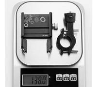 VIRELLO AluminumAlloyBikePhoneMount,Adjustable6.8-11cmCyclingHandlebarHolderforRoad&MountainBikes,Fits1.8-3.8cmTubes,Black