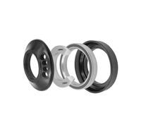 VIRELLO Bicycle Headset Adapter, Internal Cable Routing Conversion 41.8mm to 52mm for Road Bike Integrated Handlebar, Alloy Black