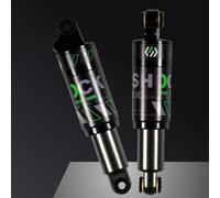 VIRELLO Bicycle Rear Shock Absorber, Aluminium Alloy Hydraulic Damper 24mm Bushing ID 8mm for MTB Bike Suspension 120/125/150/165/185/190/200mm