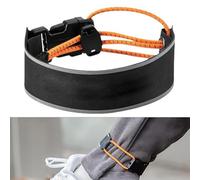 VIRELLO BicycleAnkleStraps,ReflectiveLegBandsforCyclingtoKeepPantsClean,AdjustableTPUNylonTrouserClipsforMenWomen,Black