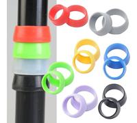 VIRELLO BikeSeatpostSiliconeRing,10pcsProtectiveCoverfor25.4/27.2mm,DustproofWaterproofSeal,EasyInstall,RedGreenBlueWhiteBlackPurple