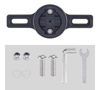 VIRELLO BikeTailLightMountBracket,PlasticRearRackHolderforGarminTL300RTL510RVR315iGPSPORTSR30,Black96x38mmwithBolts