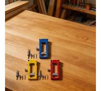 VIRELLO Door Hinge Locator, Professional Installation Kit for Accurate Hole Positioning on Various Doors, Easy to Use Tool Set with Components, Yellow Red Options Available