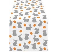 VIRELLO Easter Tablecloths, 4 Pack Colorful Plastic Table Covers with Egg and Floral Design for Spring Party Decor, Disposable PE Tablecloth for 6ft Rectangular Tables, 51x86.6 Inches