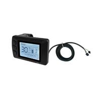 VIRELLO Electric LCD Display M3, 24V-48V Dashboard with LED Light, Speed Meter for E-Bike, SM Connector, Fault Code, Black