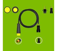 VIRELLO ElectricBikeThrottleExtensionCable,3-PinMaletoFemaleHallPASSensorAdapterforE-BikeHandlebar,830mmBlack