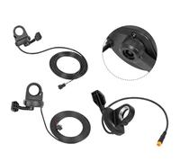 VIRELLO ElectricBikeThumbThrottle,12V-72VSpeedControlGripforE-BikeE-Scooter,22.5mmHandlebar,18cmCable,Black