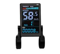 VIRELLO ElectricDisplayforLCD-M5,24V-72VE-BikeInstrumentPanelwithFaultCode,Waterproof5-PinConnectorforKTController,Black