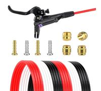 VIRELLO HydraulicDiscBrakeHoseKit,2.5mBikeOilLineTubingforBH59BH90Systems,ABSandStainlessSteelReplacePartswithOlivesandNeedles,Black