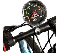VIRELLO MechanicalBikeSpeedometer,RetroAlloyOdometerfor27InchRoadMountainFoldingBikes,NoBatteryRequiredwith78cmCable,Black