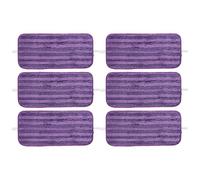 VIRELLO Reusable Mop Pads for Swiffer Wet Jet, Washable Microfiber Refills for Hardwood Tile Floors, 4/6 Pack Purple Cleaning Cloths