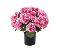 VIRELLO Silk Flocking Begonia Bouquet, Realistic Artificial Flowers for Wedding Home Office Decor, Red Rose Pink White Yellow Purple 35cm