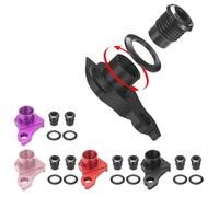 VIRELLO UDHRearDerailleurHanger,AluminumAlloyBikeTailHookwithStandardizedPositioningforTrekBianchiMountainRoadE-Bikes,Black