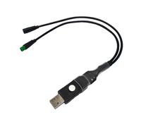 VIRELLO USB Programming Cable for Bafang M400 G330 M500 M620 Drive Motor, CAN Protocol Diagnostic Tool to Adjust Wheel Diameter and Speed Limit, Black 35cm