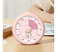 VIRELLO Visual Timer for Kids, Silent Countdown Clock with Alarm Mode for Management, Easy One-Press Stop, Educational Study Tool for Home School, 9.3cm