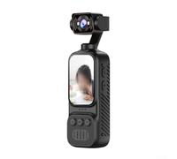 VIRELLO Vlogging Camera,Handheld Action Cam Smart Stabilization,270° Rotatable Pocket Video Recorder For Travel Sports Work,2.0 Inch Screen