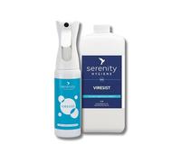Viresist Antibacterial Surface Sanitiser - Advanced 10 Day Residual Protection for Hard Surfaces - Flairspray + 1 litre Refill