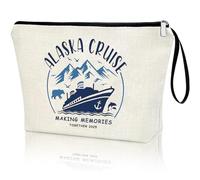 Virfuntaki Alaska Cruise 2025 Alaska Cruise Gift Vacation Cruisin To Alaska Keepsake Matching Family Cruise Gift Cruising Travel Bag Trip Zipper Pouch for Girl Women Cruise Gift Exchange