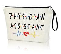 Virfuntaki Physician Assistant Gifts for Women PA Graduation Gift Zipper Makeup Bag Best Future Pa Ever Medical Students Cosmetic Bags Portable Travel Organizer Pouch for Nurse Doctor