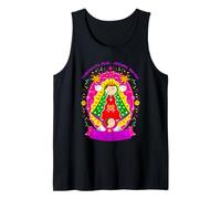 Virgen de Guadalupe Cartoon Mexicans Culture Religious Faith Tank Top
