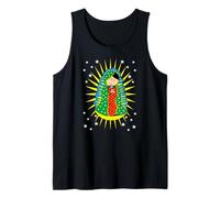 Virgen de Guadalupe Cartoon Our Lady Virgen Catholic Saint Tank Top