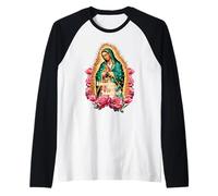 Virgen de Guadalupe Chingona Tee - Empowered Latina Faith Raglan Baseball Tee