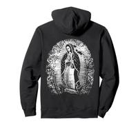 Virgen de Guadalupe Minimalist Mexican Catholic Art Design Pullover Hoodie